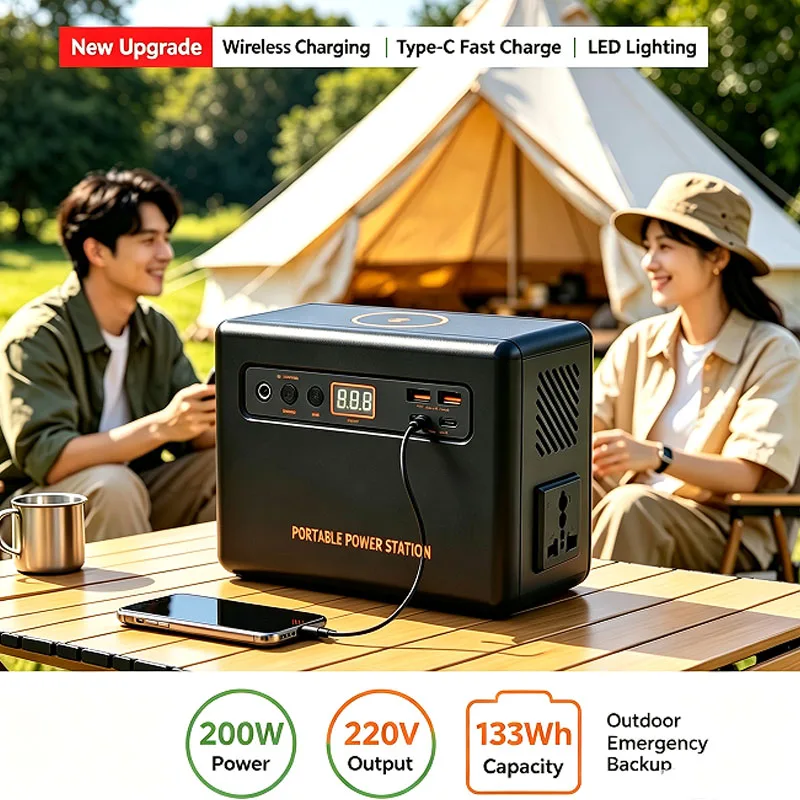 200W Taşınabilir Güç İstasyonu - Solar Emergency Charger incelemesi ve fiyatı